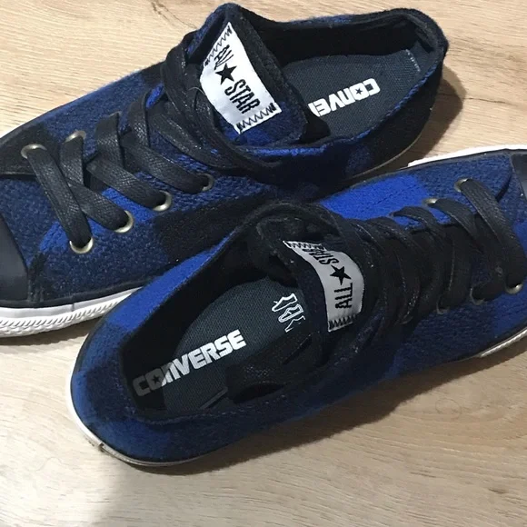 Converse AllStar Blue plaid rare - Picture 4 of 8